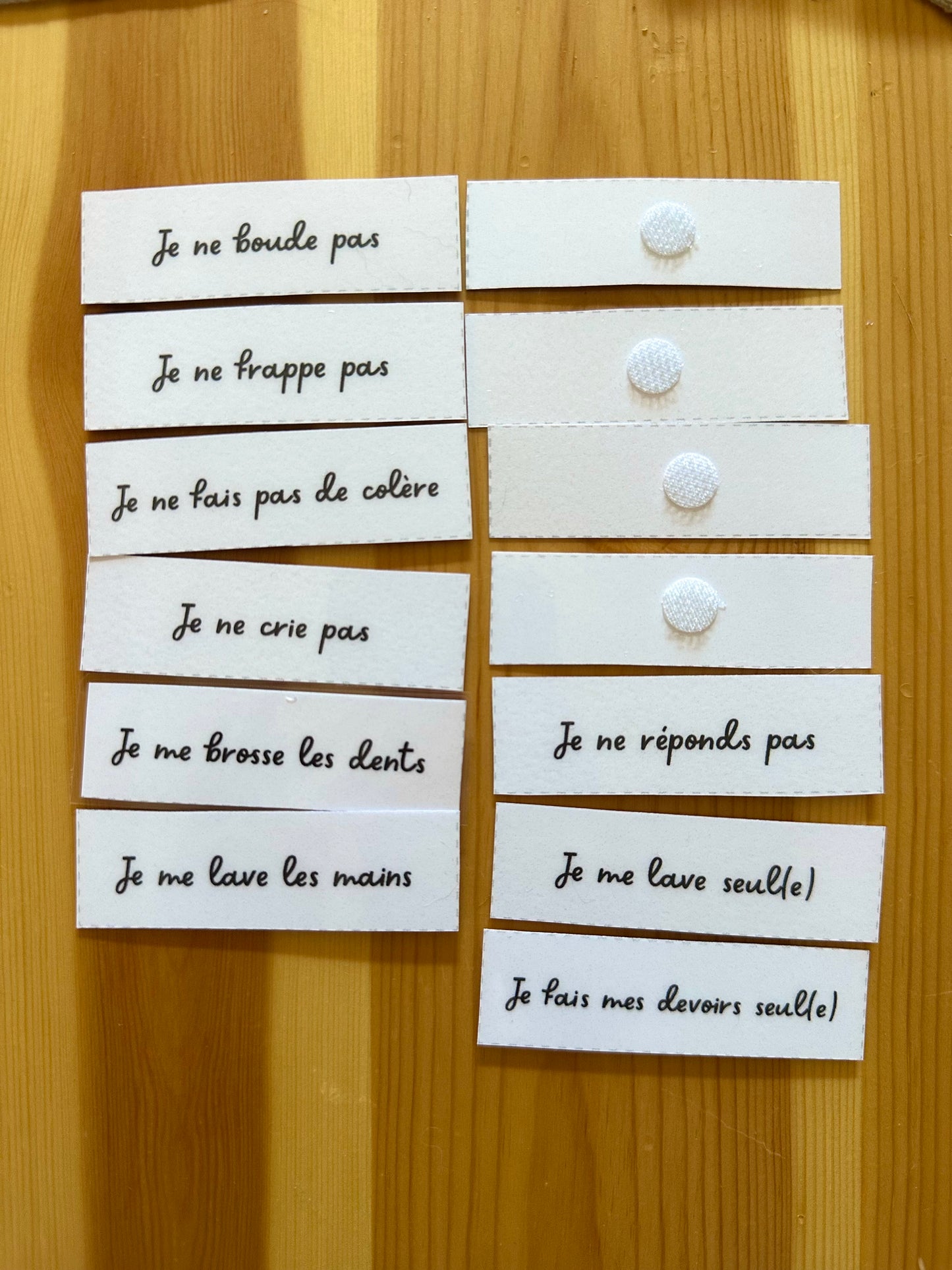 Tableau de comportement