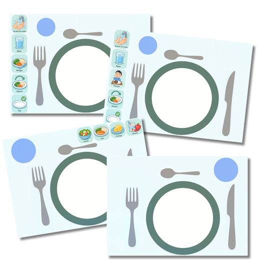 Plateau repas avec pictogrammes À IMPRIMER (PDF)